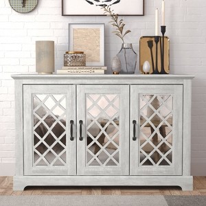 Galano Millicent Wood 45.7 in. 3 Door Wide Sideboard with Adjustable Shelves - 1 of 4