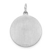Black Bow Jewelry Sterling Silver Laser Etched Pug Dog Pendant, 19mm - 3 of 4