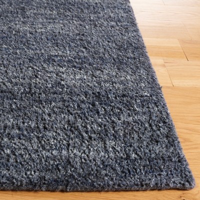 Himalaya Black and Grey Handmade Wool Area Rug, 4' x 6'