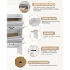 COZONY Narrow Shoe Storage Cabinet for Entryway with 2 Flip-Up Drawers, Slim Freestanding Shoe Organizer Rack, Hidden Shoe Cabinet - 3 of 4