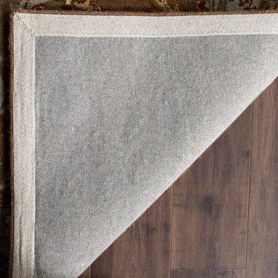 Heritage Blue and Beige Hand-Tufted Wool Square Rug