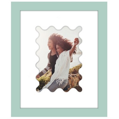 Americanflat 8" x 10" Picture Frame with Mat - Arch, Oval & Wavy Designs - Stylish Decor for Living Rooms, Dorms, Offices & More