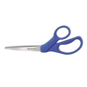 Westcott Preferred Line Stainless Steel Scissors 8" Bent Blue 43218 - 1 of 3