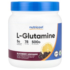 Nutricost L-Glutamine, Blackberry Lemonade, 17.9 oz (500 g) - 1 of 2