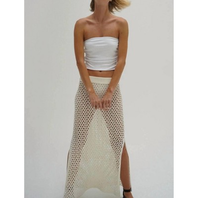 Women's HOLLY RIBBED STRAPLESS TOP - LNA