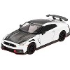 2024 Nissan GT-R Nismo (R35) Brilliant White Pearl with Carbon Hood and Top Limited Ed 1/64 Diecast Model Car by Mini GT - 2 of 4