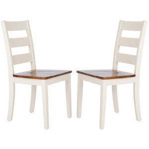 Silio Ladder Back Dining Chair (Set of 2) - DCH9213 - Safavieh - 1 of 4