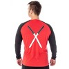 Marvel Men's Deadpool Superhero Costume Raglan Top And Pants Pajama Set Deadpool - 4 of 4
