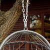 Coolbibila-Swing Chairs For Outside, Swing Chairs Wicker Rattan, Hanging Chair With Aluminum Frame And Cushion Without Stand - 3 of 4