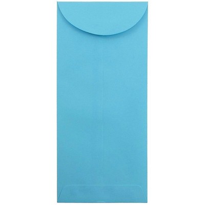 JAM Paper #14 Policy Business Colored Envelopes 5 x 11.5 Blue Recycled 3156407