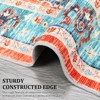 Washable Area Rug - Low-Profile Large Area Rug, Non-Slip Backing, Durable Edge Binding, Vintage Style, Suitable for Living Room Bedroom Dining Room - 4 of 4