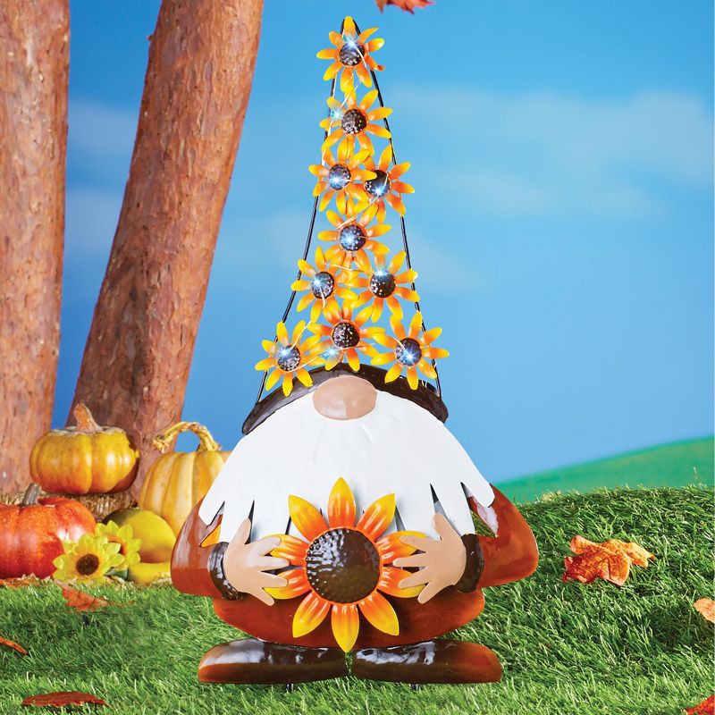 Collections Etc Solar Autumn Gnome Stake, 2 of 4