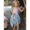 Fancy Roses Smocked Handkerchief Dress Mia Belle Girls - 4 of 4