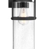 Possini Euro Design Caramela 20" High Modern Outdoor Wall Light Fixture Mount Porch House Exterior Set of 2 Weatherproof Black Clear Glass Shade - 3 of 4