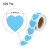 Unique Bargains Self-Adhesive Heart-Shaped Decorations Sticker for Envelope Wedding 500 Pcs - 2 of 4