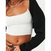 MISSKY Shurgs for Women Bolero Long Batwing Sleeve Sweaters Open Front Casual Knitted Sweaters - 4 of 4