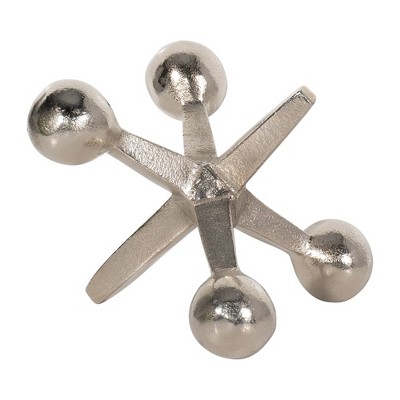 Sagebrook Home Metal Jacks Abstract Sculpture for Room, Bedroom or Office Decor, Aluminum
