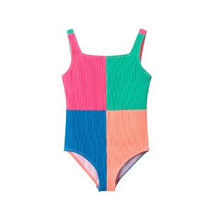 Andy & Evan  Kids  Colorblocked One-Piece Swimsuit - 1 of 4