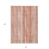 Orange And Salmon Botanical Leaves Washable Indoor Outdoor Area Rug - 3 of 4