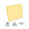 HITOUCH BUSINESS SERVICES File Folders Straight Cut Letter Size Yellow 100/Box TR509661/509661 - 2 of 4