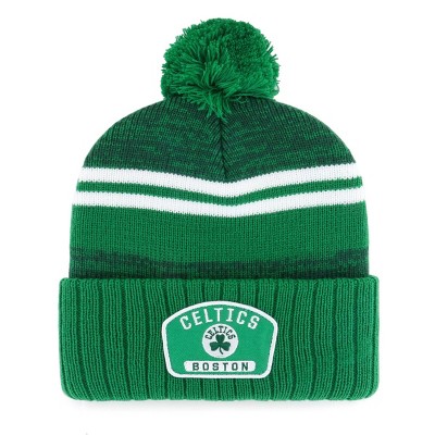 Boston Celtics Hat Winter Cap Beanie Men Adult NBA Basketball Green Pom New  Era