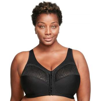 Glamorise Womens Magiclift Active Support Wirefree Bra 1005 Black 48c :  Target