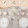Unique Bargains Woven Braided Washable Decorative Round Placemat 4 Pcs - 3 of 4