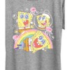 Women's - Spongebob Squarepants - Cute Face Rainbow Short Sleeve Graphic T-Shirt - 2 of 4