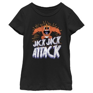 Girl's The Incredibles Jack-Jack Attack Distressed T-Shirt - 1 of 4