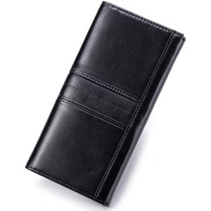 Slim Wallets for Women RFID Blocking Long Ladies Wallet Bifold Womens Leather Wallet - 1 of 4