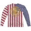 Men's Liberty Suit (Front Back Print) Long Sleeve Costume T-Shirt - 3 of 4