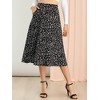 Allegra K Women's Chiffon Summer Vintage Floral Print A-Line Midi Skirts - 2 of 4