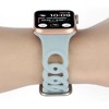 HTUTWOO Apple Watch Band Breathable Silicone Circles Sport Strap 44/45/46/49mm, Fadeless for iWatch Series 10 9 8 7 6 5 4 3 2 1 SE Ultra - 4 of 4