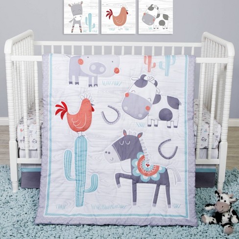 Sammy And Lou Farmstead Friends Crib Bedding Set 4pc Target