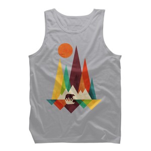 Men's Design By Humans Mountain Bear By radiomode Tank Top - 1 of 4