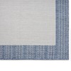 7'9" x 10'2" New York Patio Country Landry Indoor/Outdoor Rug Gray/Blue - Nicole Miller: UV & Weather-Resistant - 3 of 4