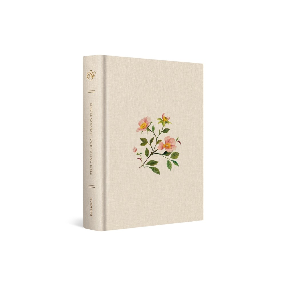 ESV Single Column Journaling Bible (Cloth Over Board, Rosehip Design) - by Esv Bibles (Hardcover)