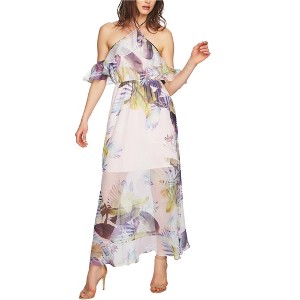 CeCe Womens Halter Tie Cold Shoulder Dress - 1 of 1
