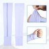 Unique Bargains Women and Men Sports Cooling Arm Sleeves Purple 1 Pair - 3 of 3