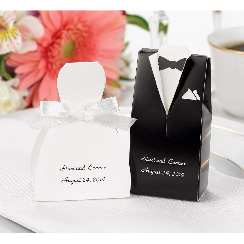 24ct Wedding Dress Favor Boxes, 2 of 3