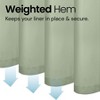 LiBa Premium Cloth Fabric Shower Curtain - Heavy Duty, Water Repellent, Hotel Style Soft Liner, Easy Clean and Machine Washable - 4 of 4