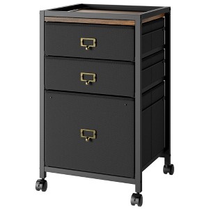 4-Drawer Mobile File Cabinet with Wheels - Versatile Rolling Storage Cabinet for Home Office, Fits A4/Letter Size Files & Printer Stand - 1 of 4