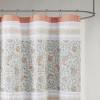 SEVOBAL Shower Curtain Country Cottage Style Pintucked Lace Taping Multi Pattern Oeko-Tex Certified, Coral, 72"*72"*0.13" - 2 of 4