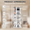 6-Tier Round Rotating Shoe Tower, 360° Spinning Shoe Organizer Stand with Large Capacity, Space-Saving Shoe Storage for Closet, Bedroom & Entryway - 3 of 4