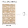 Unique Bargains 3D Mini Self-Adhesive A to Z Letter Resin Stickers 4 Sheets - 2 of 4