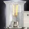 Urban Ambiance Luxury French Rustic Bath Vanity Light,  7.25"H x 14.25"W,  Brushed Nickel Finish, UHP3750 - 4 of 4