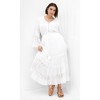 Women's Plus Size Tisha Lace Maxi Dress - ivory | CITY CHIC - 2 of 4