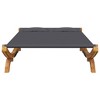 vidaXL Patio Lounge Bed 65"x74.2"x18.1" Solid Bent Wood Anthracite - 4 of 4