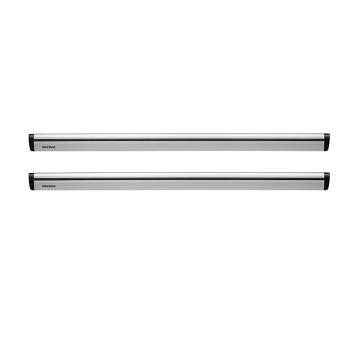 Yakima 50 Inch Aluminum T Slot JetStream Bar Aerodynamic Crossbars for Roof Rack Systems Compatible with Any StreamLine Tower, Silver, Set of 2
