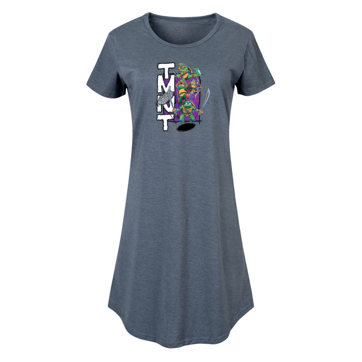 Women's - Teenage Mutant Ninja Turtles - Donatello, Raphael, Leonardo, & Michelangelo Graphic T-shirt Dress